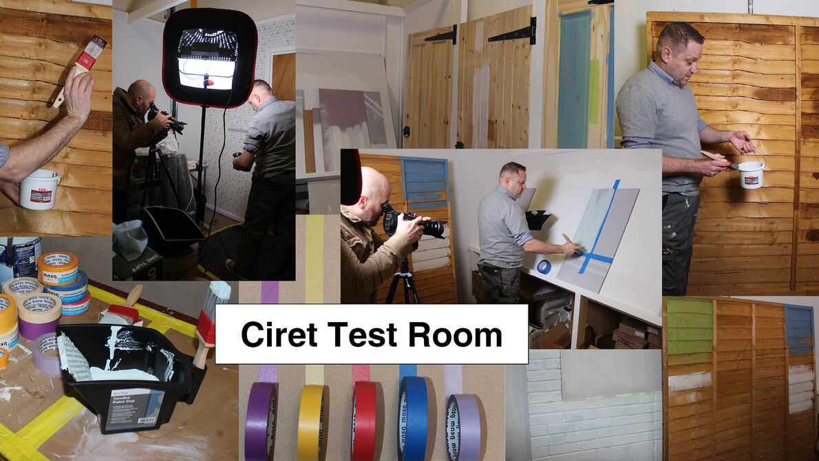 Different images of the Ciret test and training room.