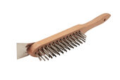 Wire Brush with Scraper