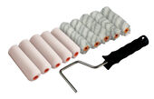 10pk 100mm Foam & Silver Stripe Mini Sleeves Set